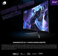 GAMEBOOSTER 23.6" GB-2418CF 180Hz 1ms VA Panel FullHD  FreeSync, G-Sync Destekli Curved Gaming Monitör